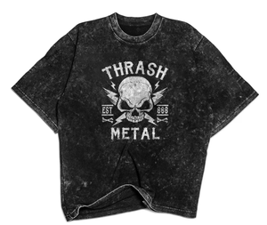 T-shirt surdimensionné à manches courtes en coton 100% avec logo personnalisé, délavé à l'acide, imprimé graphique vintage, respirant, grandes tailles, fabriqué par OEM - Product Image 6