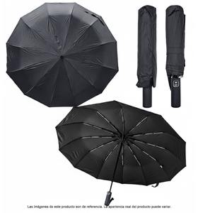 Paraguas Mango Largo Semiautomático, Varillas Reforzadas, Plegable, Resistente a la Lluvia y al Sol, al Viento, Multicolor, Premium, Unisex - Product Image 6