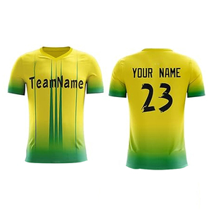 Jaune Vert Couleur Football Équipe Formation Sportswear Football Jersey Football Chemises Football Vêtements Uniforme Fabriqué par RAM Industrie - Product Image 6