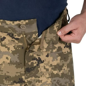 Pantalon de terrain pour homme P1G toutes saisons, respirant, en nylon durable, tissu extensible, design multi-poches 'VENTUS' - CAMO - Product Image 4