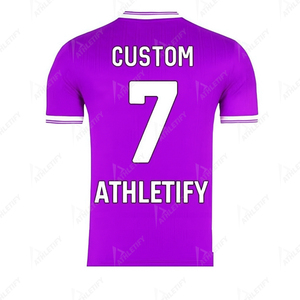 Maillot de football personnalisé pour hommes coupe athlétique personnalisée avec nom et numéro idéal pour les sports d'équipe respirant et durable - Product Image 2