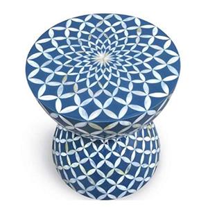 Tabouret à incrustation d'os fait à la main pour la décoration de la maison artistique tabouret à incrustation d'os fait à la main meubles d'art de luxe pour la décoration de la maison - Product Image 1