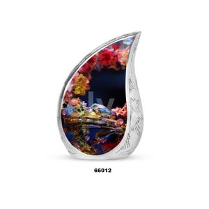 Venta caliente hermosa lágrima gorrión pájaro cremación urna para adultos para cenizas recuerdo urna funeraria con bolsa de terciopelo gratis - Product Image 2