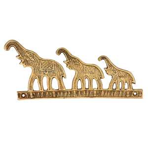 ตะขอติดผนังสำหรับแขวนเสื้อโค้ทตกแต่ง,กระเป๋าโค้ทพร้อมฝากระโปรงท้ายทองเหลืองใช้ซ้ำได้สำหรับงานหนัก - Product Image 1