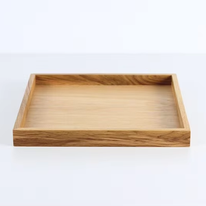 Plateau en bois rustique fait à la main Accent de maison fonctionnel et élégant par l'artisanat du croissant - Product Image 1