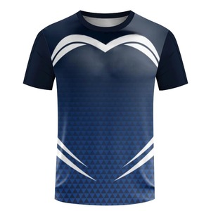 Camiseta de verano para hombre, ropa deportiva de cuello redondo, ropa de entrenamiento de Bádminton de gran tamaño de manga corta para hombre, stock - Product Image 6