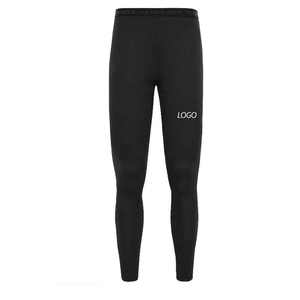 Leggings de yoga largos de LICRA/poliéster transpirables de alta elasticidad con logotipo personalizado - Product Image 1