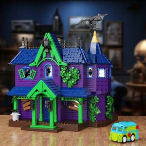 Ensemble de construction de la maison mystère de Scooby-Doo, jouet en plastique pour enfants, blocs de construction, ensembles de blocs, emballage - Product Image 2