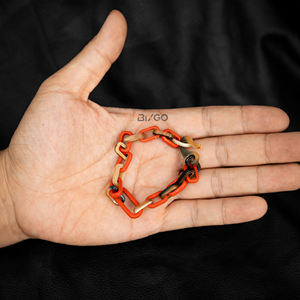Pulseras de cadena de cuerno de búfalo para mujer, joyería artesanal de Vietnam de lujo personalizada, brazalete de moda - Product Image 5