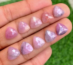 พลอยสีชมพูธรรมชาติอัญมณีหลวมรูปดอกกุหลาบล้านล้าน - Product Image 3