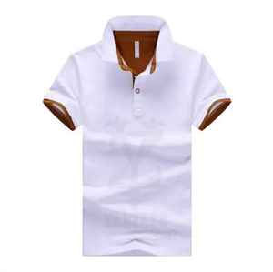 Venta al por mayor 100% algodón estampado bordado Logo hombres Polo Camisa lisa en blanco Golf Polo camiseta personalizada Polos - Product Image 2