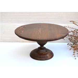 Indian Supplier Solid Wood <b>Cake</b> <b>Stand</b> for Rustic Wedding Decor Parties and Everyday Kitchen Display Use from India - Product Image 1