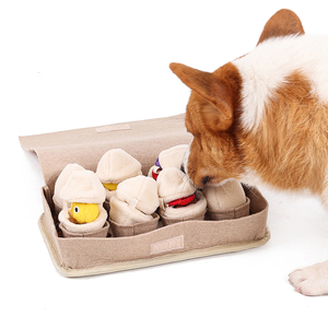 Jouets à mâcher pour animaux de compagnie écologiques personnalisés, jouet de puzzle pour chien, jouet en peluche durable en forme d'œuf avec un style mignon - Product Image 2