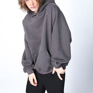 Sweat à capuche délavé vintage épais et surdimensionné French Terry Hoodies 100% Cotton Washed Hoodie - Product Image 4