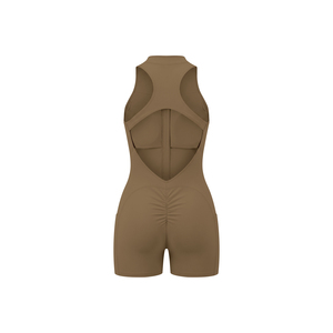 Mono deportivo de yoga con cremallera de un cuarto para mujer - Body y mono deportivo - Product Image 2