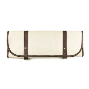 Bolsas enrollables de cuero genuino de alta resistencia de alta tendencia hechas en fábrica con logotipo personalizado OEM ODM compatibles con bolsas enrollables de cuchillos de bajo precio - Product Image 1