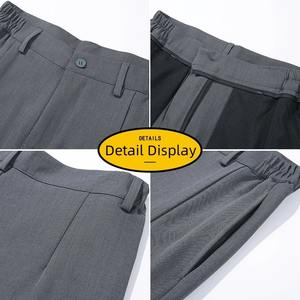 Nouveau pantalon de survêtement décontracté d'hiver en molleton de laine pour homme, coupe droite, ample, doux, jambe large, long, baggy, pantalon de travail - Product Image 6