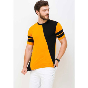 Vente en gros de t-shirts à col rond personnalisés pour hommes tissu de bonne qualité avec prix d'impression de mode - Product Image 1