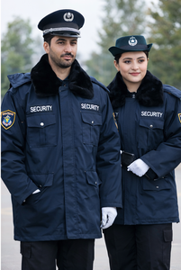 Uniforme de Guardia de Seguridad, Chaqueta de Invierno de Manga Larga, Poliéster/Algodón, Detección de Metales, Unisex - Product Image 3
