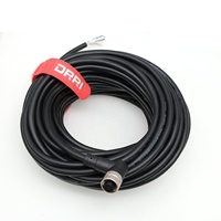 Cable PUR de Señal para Sensor Actuador DRRI M12, Impermeable, Codificado, de 4 Pines, Macho a Hembra, para DeviceNet, IO-Link y Profibus