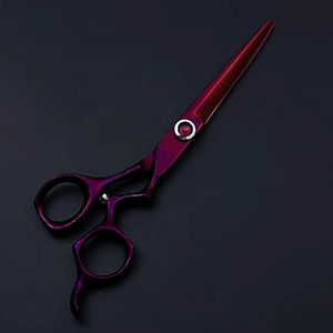Top Selling Barber <b>Hair</b> Cutting <b>Hair</b> <b>Thinning</b> Stainless Steel Straight Blade Right-Handed Medium Handle High Quality <b>Scissors</b> - Product Image 2
