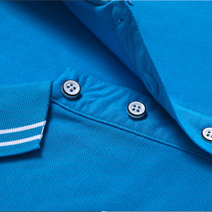 Vente en gros de polos d'équipe de golf pour hommes, t-shirts à perles courtes en coton polyester souple avec impression personnalisée et logo - Product Image 6