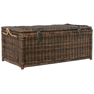 Handmade Lightweight Natural Rattan Chest <strong>Storage</strong> Baskets New Home Decoration <strong>Trunk</strong> from Vietnam