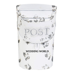 Rustic <b>White</b> Finished Mail <b>Box</b> Superior Quality Handmade Designer Letter <b>Box</b> Hot Selling Wholesale New Metal <b>Post</b> <b>Box</b> - Product Image 3