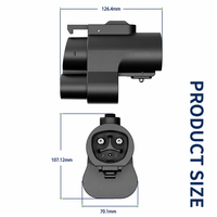 Adaptateur de charge EV DC 300A 1000V NACS vers CCS1, IP54, contacts argentés, vente en gros, direct usine pour l'alimentation des flottes
