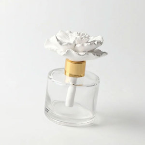 Sang trọng Chai Thủy Tinh Gốm Hoa Mẫu Đơn Hoa Reed khuếch tán, Home & khách sạn làm mát không khí với thơm hương thơm tinh dầu phòng thanh lịch - Product Image 3