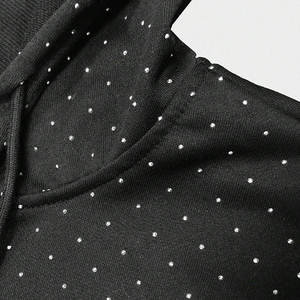 เสื้อฮู้ดดี้ผู้ชายดีไซน์โดดเด่น ไซส์ใหญ่ สไตล์เบสิก ประดับเพชรเทียม ขายส่ง คุณภาพสูง เสื้อฮู้ดดี้ผู้ชายสไตล์สตรีทแวร์ ประดับเพชรเทียม - Product Image 4