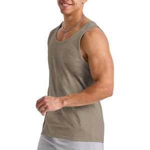 Débardeur en coton respirant pour hommes vêtements de sport prix de gros conception entièrement personnalisée OEM vêtements pour hommes débardeurs à col rond - Product Image 3