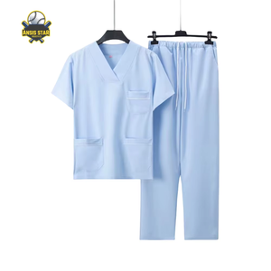 Conjunto de Uniforme Médico Unisex de Estilo Moderno, Calidad Premium, Ligero, Superventas, Diseño Superior, Poliéster, Detección de Agujas, Manga Corta - Product Image 5