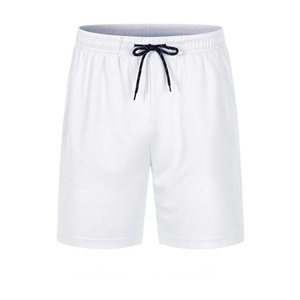 High Quality Eco-Friendly Men's Casual Sports Shorts Loose Thin Canvas Polyester/Cotton Solid Pattern Front High Waist - Product Image 1