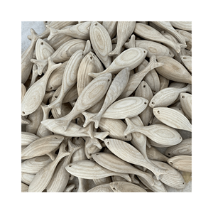 Craft Kids <b>Toy</b> Art Wooden <b>Fish</b> Shape Ornament Eco Friendly Colorful Polished Wooden <b>Fish</b> Unique Home Decor Handicraft - Product Image 1