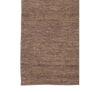 Alfombra Rectangular de Yute y Cáñamo Anudada a Mano Nomadic Threads PKJT-116 en Gris Sólido y Negro para Sala de Estar y Pasillo, 9x12 - Product Image 4