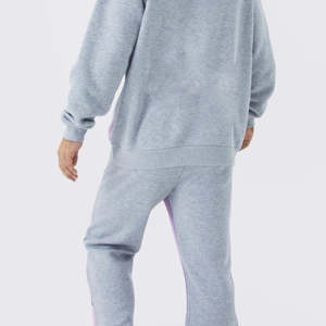Conjuntos Deportivos Personalizados de Moda para Hombre, 100% Algodón, Estilo Holgado, Sudadera Lisa, Conjuntos Deportivos de Felpa para Hombre - Product Image 3