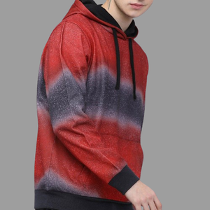 Sudadera con Capucha para Hombre, Diseño de Lujo con Estampado Degradado, Estilo Urbano, Mezcla de Algodón Resistente para un Look Diario a la Moda - Product Image 5