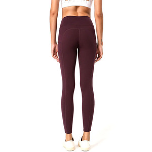 2024 personnalisé taille haute flanelle Yoga pantalon respirant Compression gymnastique course entraînement Leggings décontracté Fitness qualité - Product Image 6