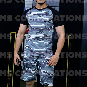 Qualité supérieure Vente en ligne pour hommes Ensemble d'été à prix réduit Vente à chaud Ensemble d'été fitness pour salle de sport - Product Image 6