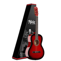 Midex CG-36RD 36-Inch 3/4 Junior Classical Guitar for Kids Aged 8-12 Mahogany Body Glossy Finish 6-String Includes Bag & Strap