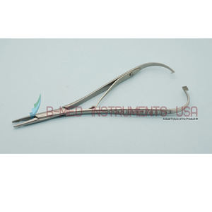 Mathieu Elastic <b>Placing</b> Needle Holder W Forward <b>Placed</b> Jaws Narrow Orthodontic General Surgery Customizable Size - Product Image 2