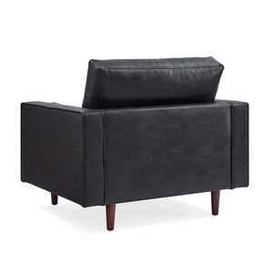 Sillón Negro GSD6831 02, Sofá Individual con Diseño Acolchado, Cómodo Sillón Reclinable para Hogar, Oficina, Cafetería, Estilo Francés - Product Image 4