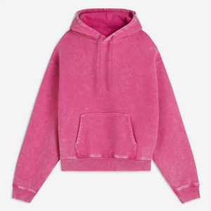 Sudaderas con capucha lavadas con ácido informales Tinte único y tela suave Sudaderas con capucha desgastadas personalizadas Sudadera con capucha al por mayor - Product Image 1