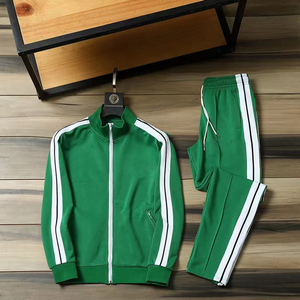 Conjunto de chándal con cremallera Unisex Sudadera con capucha y pantalones para correr Ropa deportiva de algodón Ropa de calle informal Gimnasio Ropa de entrenamiento para correr 2025 - Product Image 2