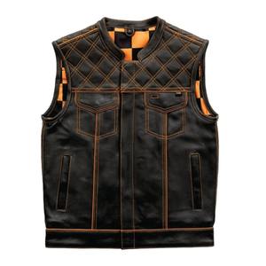 Nouveau gilet de moto en cuir professionnel pour hommes, veste de motard, gilets et gilets pour hommes - Product Image 4