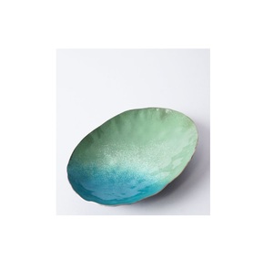 Bandeja de hierro de metal plateado elegante moderna con acabado multitono para una lujosa y sofisticada decoración del hogar y presentación en restaurante - Product Image 4