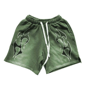 Customized <b>Men's</b> Acid Washed <b>Shorts</b> Heavyweight Vintage Hem Sun Faded Streetwear Jogging for High Fashion OEM Service - Product Image 4