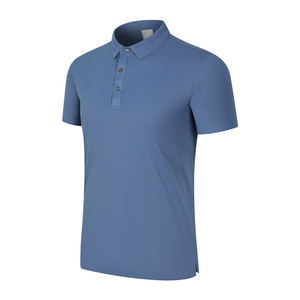 Venta al por mayor de calidad superior Logo Polos Dry Fit Golf manga corta Camiseta humedad Wicking cuello Casual hombres Polos - Product Image 5