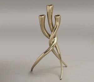 Impresionante soporte de vela dorada Diseñado para interiores clásicos rústicos modernos que agregan un ambiente sofisticado y acogedor - Product Image 6